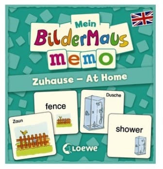 Bildermaus Memorice en Alemán Inglés - Zuhause - At Home - Aprende a leer jugando