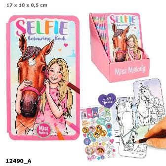 Miss Melody libro de colorear SELFIE - 30 disenos maravillosos para colorear y pegatinas