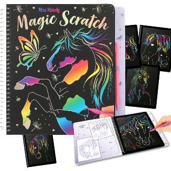 Miss Melody Magic-Scratch Book - Â¡Para crear caballos con todos los colores del arcoiris