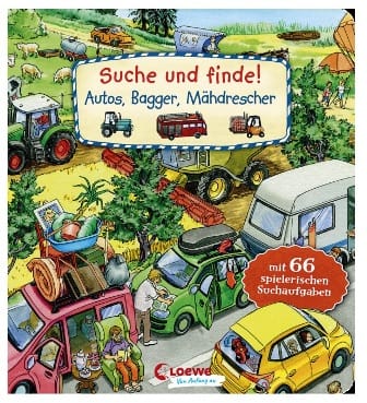 Suche und finde - Autos, Bagger, Mí¤hdrescher - BUSCA BUSCA Autos - Excavadoras y Cosechadoras
