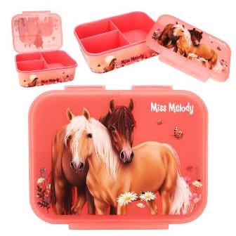 Miss Melody - Preciosa Lonchera FLOWERS - con tres compartimentos