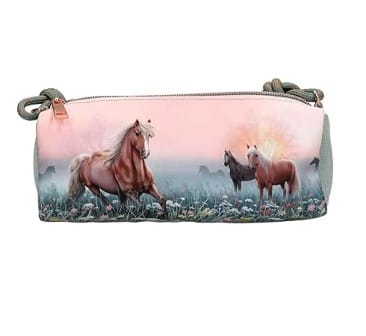 Precioso estuche rosado y verde Romantic Fields de Miss Melody 