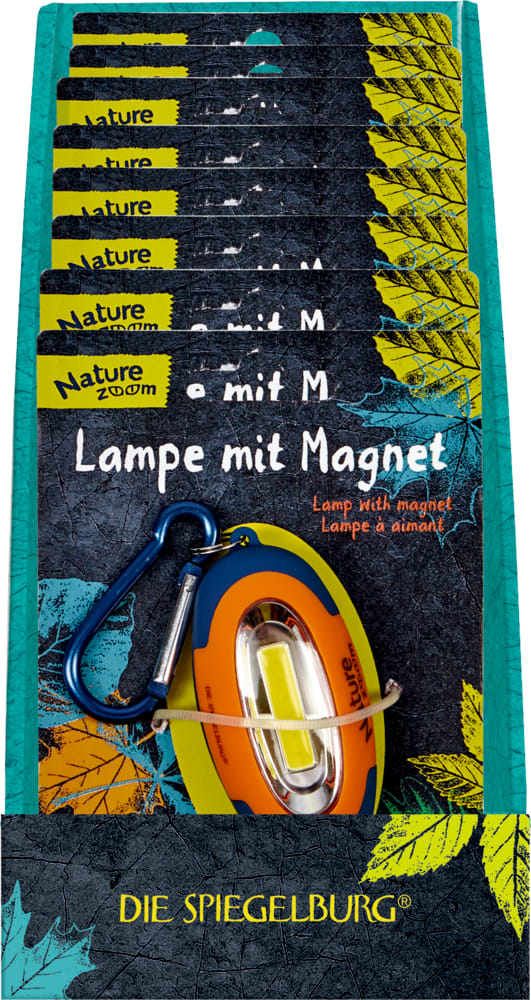 Outdoor lampara LED con magneto - carabiner y 3 diferentes intensidades de luz