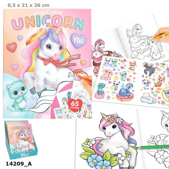 Create your Unicorn con plantillas y stickers para crear el mundo de los unicornios
