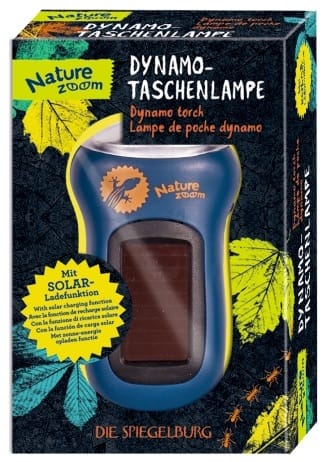 Linterna Dynamo con celda solar y manivela de Nature Zoom