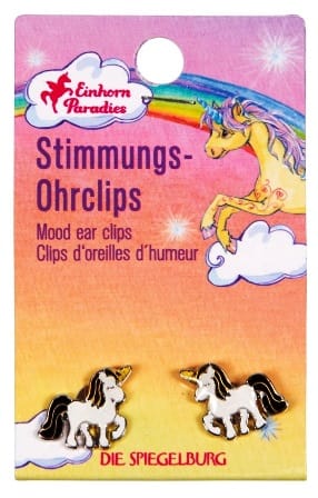 Aros con clip Unicornio - Cambian de color según estado de ánimo  Para los fanaticos de los Unicornios