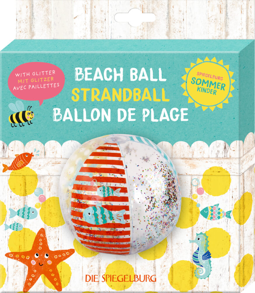 Pelota de playa grande con muchos brillos y colores - Kids Of Summer