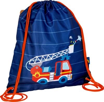 Bolsa de gimnasio con diseno de bombero para pequenos fanaticos - resistente y duradero