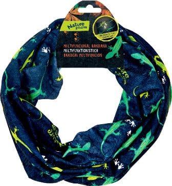 Bandana redonda multifuncional con efecto luminoso en la oscuridad de Nature Zoom 