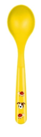 Linda cuchara verde con perrito y chinita - fabricado en Alemania - sin BPA 