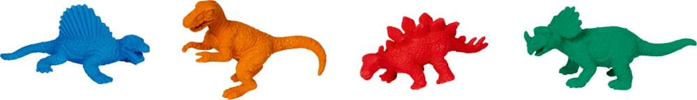 Dinosauro Goma de borrar 3 D de T-Rex World - 4 disenos  - elige el tuyo 