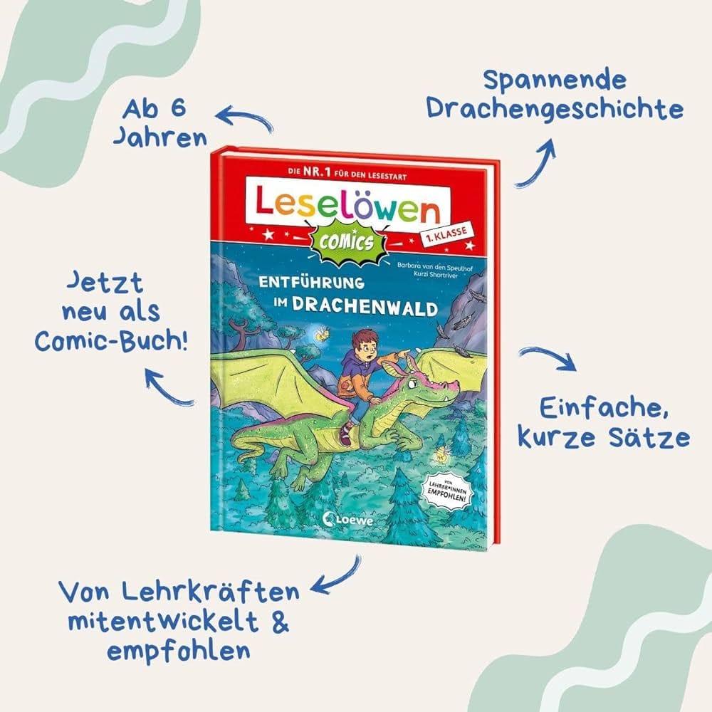 Leseloewen Comics 1. Klasse - Entfuehhrung im Drachenwald