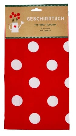 Pano de cocina - Puntitos Alegres - de 100% algodón 