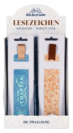 Marcadores para libros de BooksLove con lámina dorada y holográfica