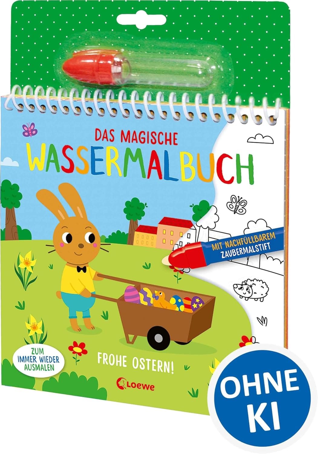 Das magische Wassermalbuch – Frohe Ostern - Libro mágico para pintar con agua – Feliz Pascua