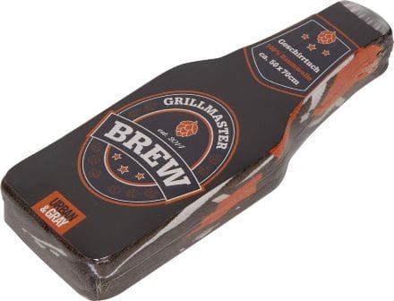 Mágico Pano de cocina Grillmaster de 100% algodón comprimida en forma de una botella 