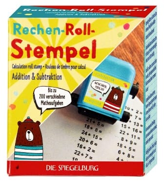 Timbre matemático con doble cara - Así se solucionan rapido problemas matemáticos de suma y resta