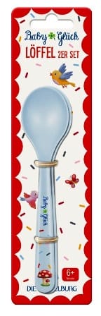 Lindo juego de dos cucharas de Baby Suerte 