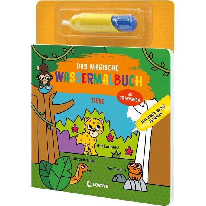Das magische Wassermalbuch - Tiere / El libro mágico para colorear con agua