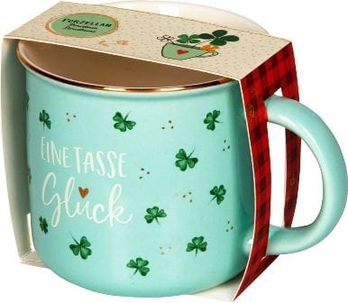Taza de porcelana Trébol de la suerte de la colección Viel Glí¼ck