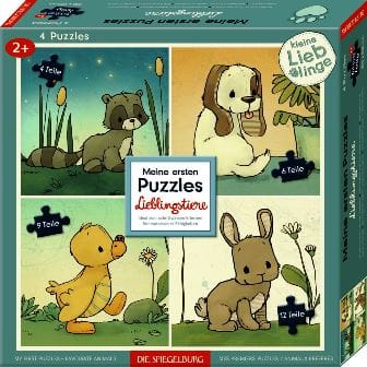 Mis primeros rompecabezas: Cuatro puzzles diferentes de 4, 6, 9 y 12 piezas