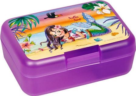 Loncherita hermosa de Nella Nixe en la playa