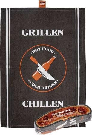 Pano de cocina magico de 100% algodón Grilling & Chilling de Urban&Gray
