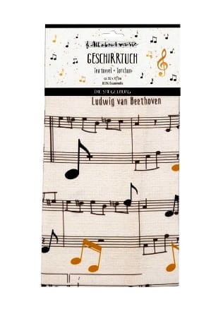 Pano de cocina de 100% algodón con notas de la canción  Para Elise  de la linea All About Music