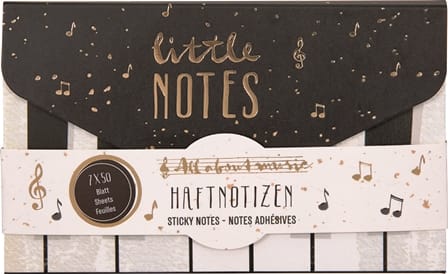 Notas adhesvias con diseno musical Â¡agregale mas musica a tu vida