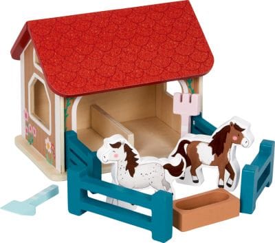 Colorido y entretenido establo de ponis hecho de madera - Granja de My Little Pony