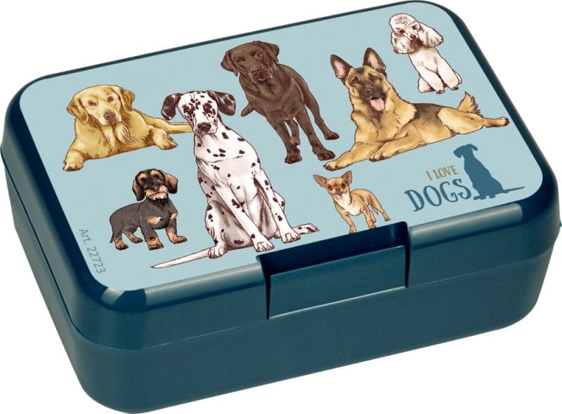 Mini lonchera azul con dulces perritos - I Love Dogs & Cats -  Made in Germany