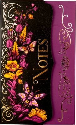 Notas adhesivas con delicado diseno morado - Pasion por las paginas