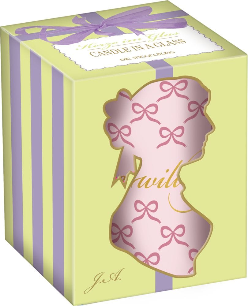 Vela en vaso de vidrio - Miss Jane - Romántica luz de las velas con encanto nostálgico