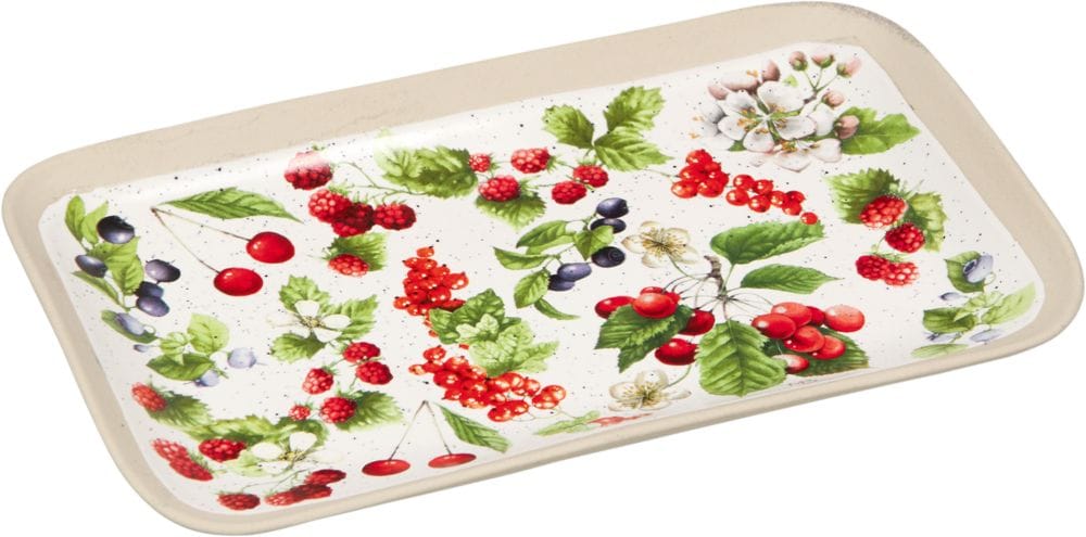 Plato de servir de porcelana diseno Cerezas de Cottage Garden