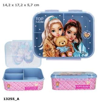 Lonchera con separadores y lindo diseno de osito de la linea Team Teddy de TopModel