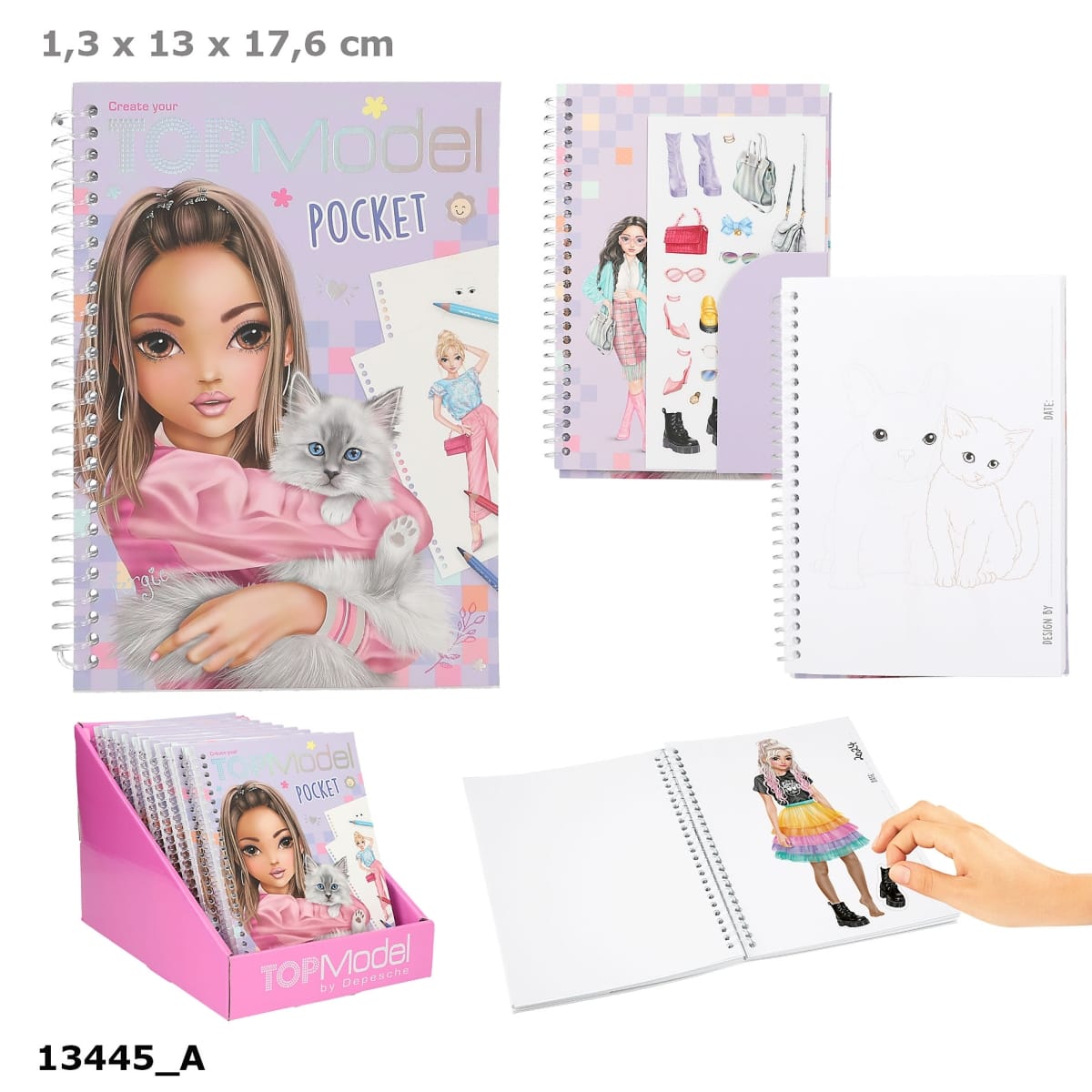 Pocket cuaderno pequeno para colorear TOPModel