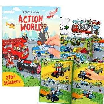 Create your Action World con mas de 270 entretenidos stickers creando escenas divertidas