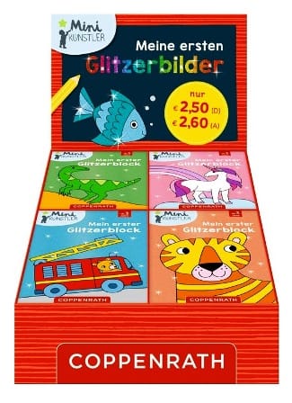 Librito con brillo para pintar para Mini Artistas - Elige entre 4 lindos disenos 