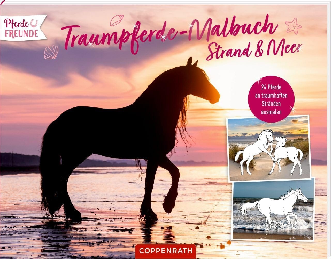 Colorea 24 caballos en playas de ensueno - para todos los amantes de los caballos