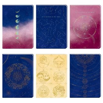 Cuaderno DIN A5 - Tus deseos para el universo - Con cuadrícula de puntos