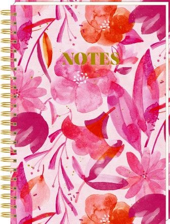 Preciosa libreta grande con anillos DIN A4: Notas - All About Pink