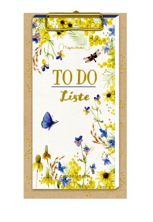 Hermoso bloc floral de notas To Do de la linea naturaleza pura