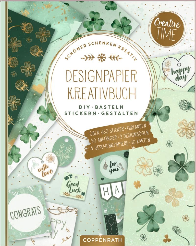 Designpapier-Kreativbuch Good Luck - Cuaderno creativo de papel de diseno Good Luck