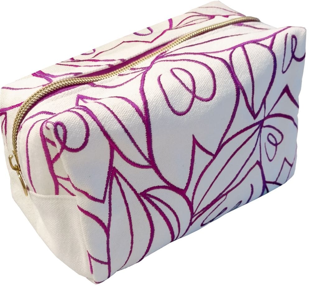 Lindo Neceser / Etui de algodón con bordado de Colours of the Seasons