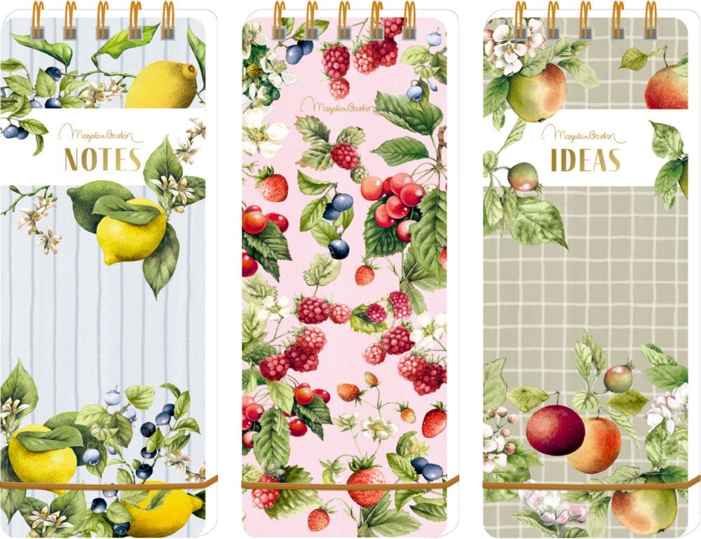 Bloc de notas con anillas - Cottage Garden - Jardín campestre - 3 lindos disenos - elige el tuyo